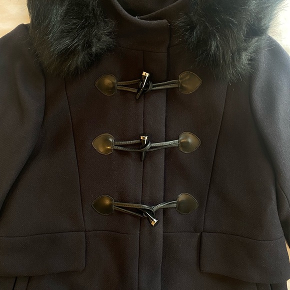 Zara Faux Fur Collar Coat - Picture 4 of 8